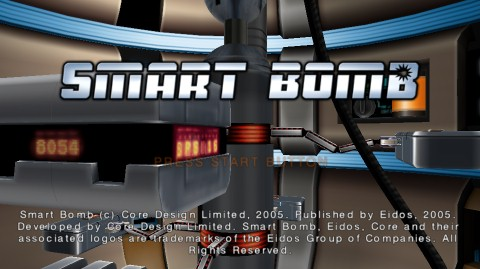 Smart Bomb title screen for PSP